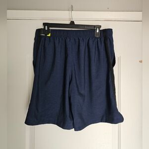 Men's Al1ve 9 Inch Shorts Blue Chambray  Shorts Large